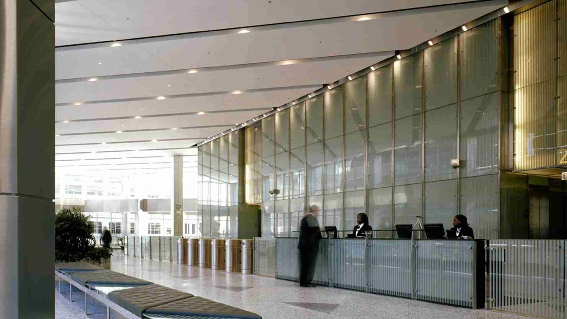 Pattern Printed Glass Lobby